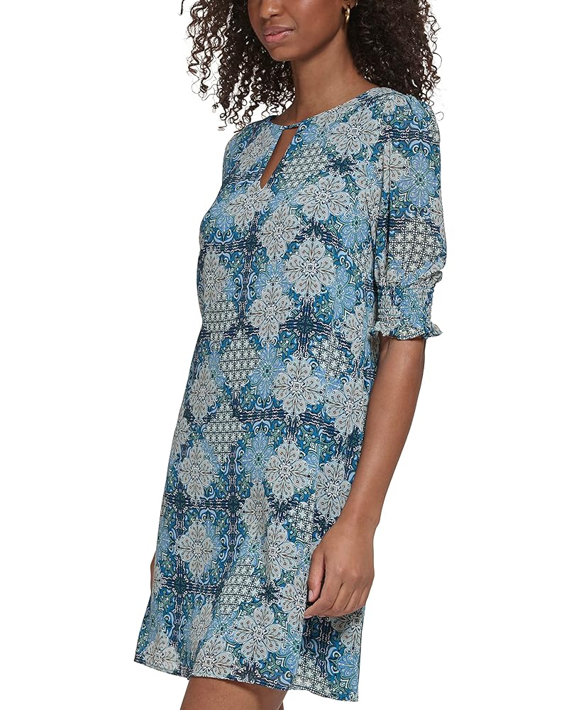 ワンピース Celon wavy tile pattern dress wavy tile pattern dress – célon